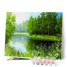Carica l'immagine nel visualizzatore di Gallery, Dipingere con i numeri - Alberi Vicino Al Lago Figured'Art
