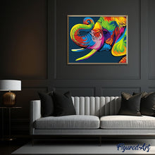 Carica l'immagine nel visualizzatore di Gallery, Dipingere con i numeri - Elefante Colori Pop