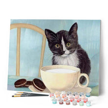 Carica l'immagine nel visualizzatore di Gallery, Dipingere con i numeri - Gatto In Cucina Figured'Art