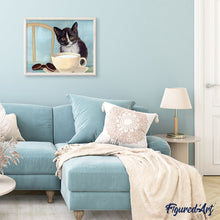 Carica l'immagine nel visualizzatore di Gallery, Dipingere con i numeri - Gatto In Cucina