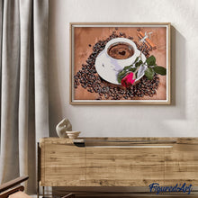 Carica l'immagine nel visualizzatore di Gallery, Dipingere con i numeri - Caffè E Rose