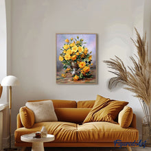 Carica l'immagine nel visualizzatore di Gallery, Dipingere con i numeri - Vaso E Fiori Gialli