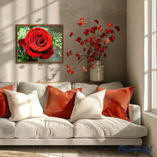 Carica l'immagine nel visualizzatore di Gallery, Dipingere con i numeri - Rosa Rossa