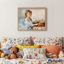 Carica l'immagine nel visualizzatore di Gallery, Dipingere con i numeri - Bambina E Il Suo Cucciolo