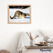 Carica l'immagine nel visualizzatore di Gallery, Dipingere con i numeri - Leopardo Nella Neve