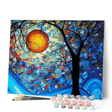 Carica l'immagine nel visualizzatore di Gallery, Dipingere con i numeri - Albero E Luna Piena Figured'Art