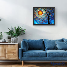 Carica l'immagine nel visualizzatore di Gallery, Dipingere con i numeri - Albero E Luna Piena