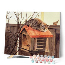 Carica l'immagine nel visualizzatore di Gallery, Dipingere con i numeri - Gatto Appollaiato Figured'Art