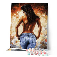 Carica l'immagine nel visualizzatore di Gallery, Dipingere con i numeri - Schiena Di Donna Sensuale Figured'Art