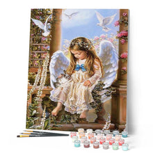 Carica l'immagine nel visualizzatore di Gallery, Dipingere con i numeri - Piccolo Coniglietto Angelico E Colombe Figured'Art