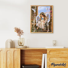 Carica l'immagine nel visualizzatore di Gallery, Dipingere con i numeri - Piccolo Coniglietto Angelico E Colombe