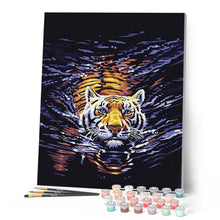 Carica l'immagine nel visualizzatore di Gallery, Dipingere con i numeri - Tigre In Acqua Figured'Art
