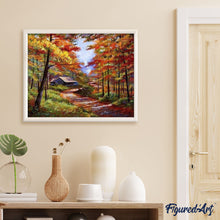 Carica l'immagine nel visualizzatore di Gallery, Dipingere con i numeri - Sentiero D'Autunno