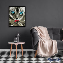 Carica l'immagine nel visualizzatore di Gallery, Dipingere con i numeri - Lo sguardo del gatto