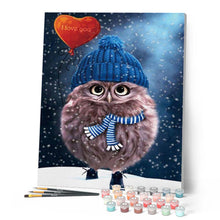 Carica l'immagine nel visualizzatore di Gallery, Dipingere con i numeri - Gufetto di San Valentino Figured'Art