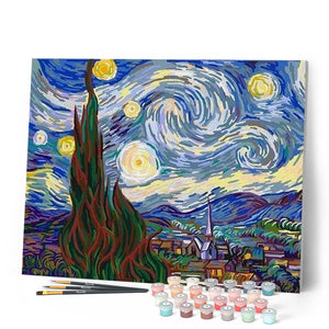 Puzzle Vincent van Gogh: La notte stellata, 1889 - 500 pezzi, 500 Pezzi Puzzle Vincent van Gogh: La notte stellata, 1889 - 500 pezzi, 500 Pezzi