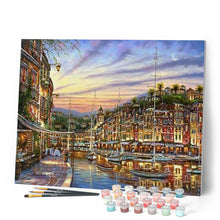 Carica l'immagine nel visualizzatore di Gallery, Dipingere con i numeri - Tramonto Al Porto Turistico Figured'Art