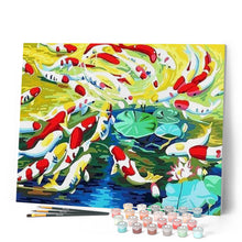 Carica l'immagine nel visualizzatore di Gallery, Dipingere con i numeri - Carpe Koi E Ninfee Figured'Art