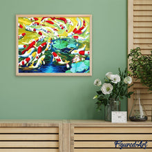 Carica l'immagine nel visualizzatore di Gallery, Dipingere con i numeri - Carpe Koi E Ninfee
