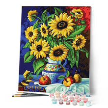 Carica l'immagine nel visualizzatore di Gallery, Dipingere con i numeri - Brocca E Girasoli Figured'Art