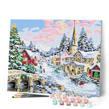 Carica l'immagine nel visualizzatore di Gallery, Dipingere con i numeri - Neve Di Natale Figured'Art