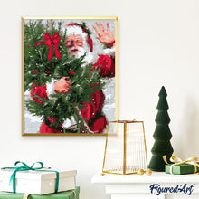 Carica l'immagine nel visualizzatore di Gallery, Dipingere con i numeri - Babbo Natale E Albero Di Natale
