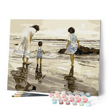 Carica l'immagine nel visualizzatore di Gallery, Dipingere con i numeri - Famiglia E Mare Figured'Art