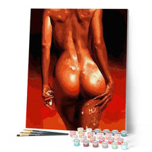 Carica l'immagine nel visualizzatore di Gallery, Dipingere con i numeri - Nudo In Rosso Figured'Art