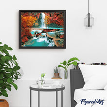 Carica l'immagine nel visualizzatore di Gallery, Dipingere con i numeri - Cascata Nella Foresta