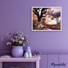Carica l'immagine nel visualizzatore di Gallery, Dipingere con i numeri - Paesaggio Viola