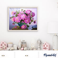 Carica l'immagine nel visualizzatore di Gallery, Dipingere con i numeri - Fiori E Vaso Blu