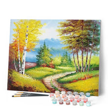 Carica l'immagine nel visualizzatore di Gallery, Dipingere con i numeri - Foglie Di Autunno Gialle Figured'Art