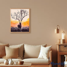 Carica l'immagine nel visualizzatore di Gallery, Dipingere con i numeri - Tramonto E Cervi