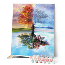 Carica l'immagine nel visualizzatore di Gallery, Dipingere con i numeri - Albero Delle 4 Stagioni Figured'Art