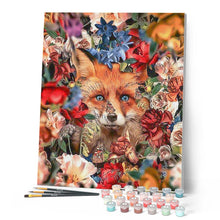 Carica l'immagine nel visualizzatore di Gallery, Dipingere con i numeri - Volpe fra i fiori Figured'Art