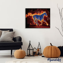 Carica l'immagine nel visualizzatore di Gallery, Dipingere con i numeri - Cavallo In Fiamme