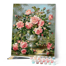 Carica l'immagine nel visualizzatore di Gallery, Dipingere con i numeri - Fiori In Un Vaso Di Peltro Figured'Art