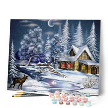 Carica l'immagine nel visualizzatore di Gallery, Dipingere con i numeri - Casa Nella Neve Figured'Art
