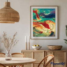 Carica l'immagine nel visualizzatore di Gallery, Dipingere con i numeri - Grande Pesce Astratto