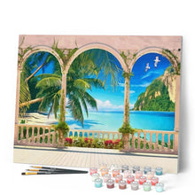 Carica l'immagine nel visualizzatore di Gallery, Dipingere con i numeri - Villa Nella Baia Tropicale Figured'Art