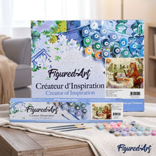 Carica l'immagine nel visualizzatore di Gallery, Dipingere con i numeri - Gatto Che Mangia Prima Colazione