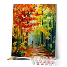 Carica l'immagine nel visualizzatore di Gallery, Dipingere con i numeri - Passeggiata Solitaria Nella Foresta Figured'Art