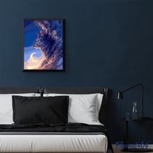 Carica l'immagine nel visualizzatore di Gallery, Dipingere con i numeri - Lupo E Luna