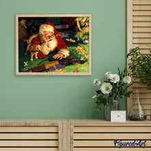 Carica l'immagine nel visualizzatore di Gallery, Dipingere con i numeri - Babbo Natale E Cucciolo