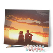 Carica l'immagine nel visualizzatore di Gallery, Dipingere con i numeri - Coppia Che Osserva Il Tramonto Figured'Art