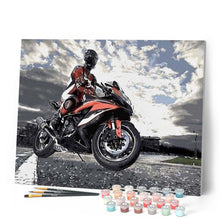 Carica l'immagine nel visualizzatore di Gallery, Dipingere con i numeri - In Sella A Una Motocicletta Figured'Art