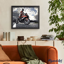 Carica l'immagine nel visualizzatore di Gallery, Dipingere con i numeri - In Sella A Una Motocicletta