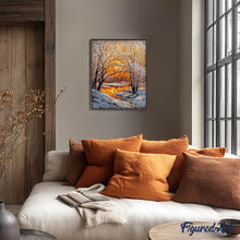 Carica l'immagine nel visualizzatore di Gallery, Dipingere con i numeri - Aria Fresca Nella Foresta Invernale
