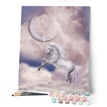 Carica l'immagine nel visualizzatore di Gallery, Dipingere con i numeri - Unicorno E Luna Nel Cielo Figured'Art