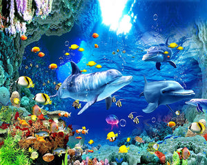 Dipingere con i numeri | Delfini E Mare | Figured'Art